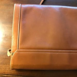 FERRAGAMO convertible clutch cross body. Vintage, camel. Good clean condition